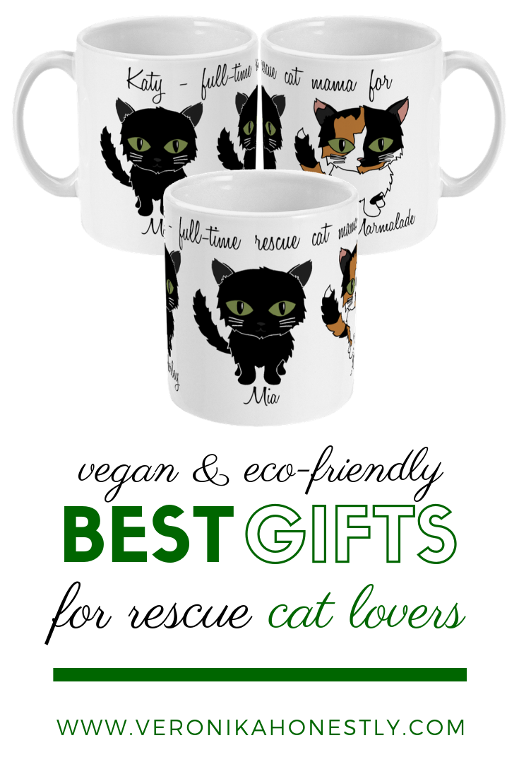 Hand Drawn Personalised Cat Rescue Cat Gift